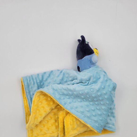 handmade Lovey squishmallow Bluey Plush Security Blanket, double minky 21 x 21. - Picture 7 of 14